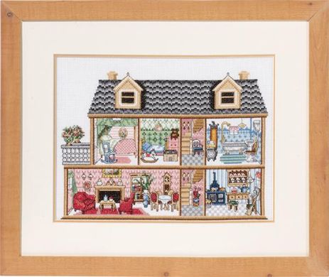 Старинный домик для кукол. Набор для вышивания. Permin (92-7435) - Вышивка крестиком и бисером - Овца Рукодельница