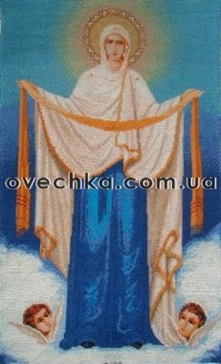 Икона Покров Пресвятой Богородицы - Вышивка крестиком и бисером - Овца Рукодельница