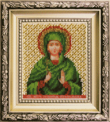 Икона святая мученица Иулиания Птолемаидская. Набор для вышивки бисером. Чаривна мить (Б-1222) - Вышивка крестиком и бисером - Овца Рукодельница