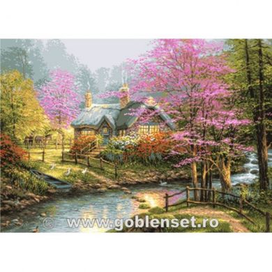 Набор для вышивания гобелен Goblenset G1089 Весенний рай - Вышивка крестиком и бисером - Овца Рукодельница