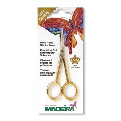 Ножницы для рукоделия Madeira, позолота 24 карата. 9478 - Вышивка крестиком и бисером - Овца Рукодельница