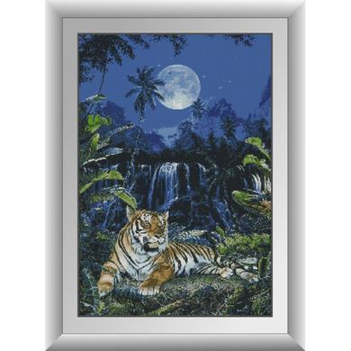 Місячний тигр. Dream Art (30319D) - Вишивка хрестиком і бісером - Овечка Рукодільниця