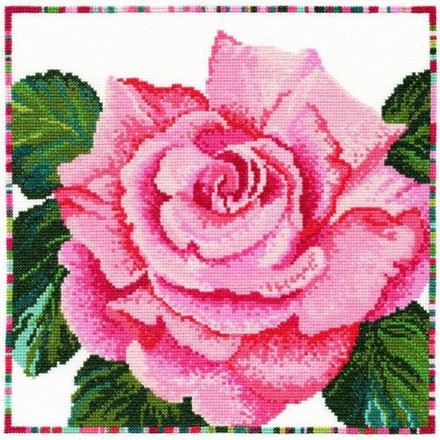 Набор для вышивания крестом Bothy Threads XGF6 Rose Роза - Вишивка хрестиком і бісером - Овечка Рукодільниця