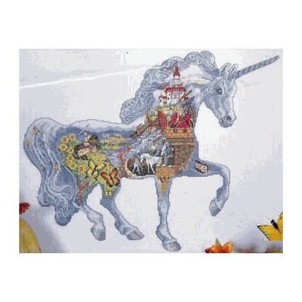 Набор для вышивания Design Works 2345 Magical Unicorn - Вишивка хрестиком і бісером - Овечка Рукодільниця