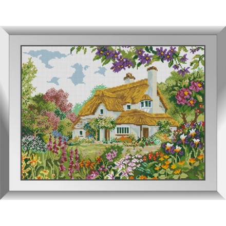 Домик в саду Набор алмазной живописи Dream Art 31789D - Вышивка крестиком и бисером - Овца Рукодельница