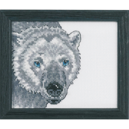 Набір для вишивання "Полярний ведмідь (Polar bear)" PERMIN - Вишивка хрестиком і бісером - Овечка Рукодільниця