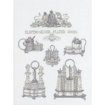 Набір для вишивання хрестиком Silver Plated Goods Linen Thea Gouverneur 2094 - Вышивка крестиком и бисером - Овца Рукодельница