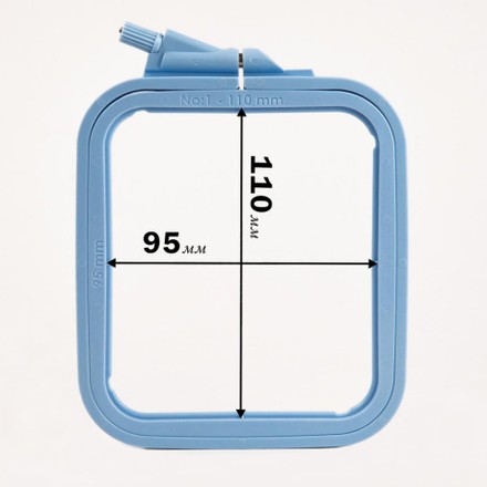 Пяльцы-рамка Nurge (голубые) 170-11 квадратные для вышивания , 110 мм, х 95 мм - Вышивка крестиком и бисером - Овца Рукодельница