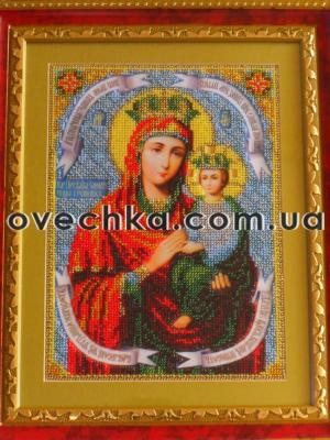 Икона Божьей Матери "Сорученица грешных" - Вышивка крестиком и бисером - Овца Рукодельница