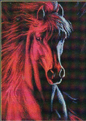 Fire and Ice- Horse Kustom Krafts (SLO-001) - Вишивка хрестиком і бісером - Овечка Рукодільниця