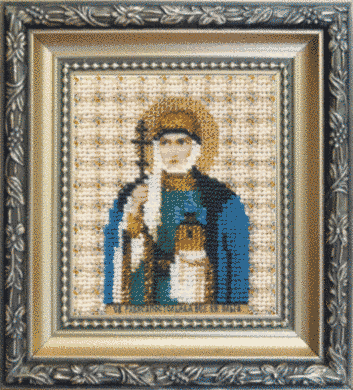 Икона равноапостальной великой княгини Ольги. Чаривна мить (Б-1035) - Вышивка крестиком и бисером - Овца Рукодельница