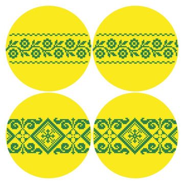 Набор для вышивания нитками Барвиста Вышиванка Украинские узоры 31х31 ТР696ан3131i - Вышивка крестиком и бисером - Овца Рукодельница