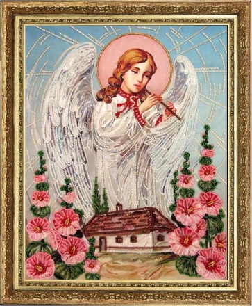 Пісня ангела (за картиною А. Охапкіна). Butterfly (804Б) - Вишивка хрестиком і бісером - Овечка Рукодільниця