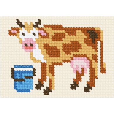 Корова Набір для вишивання з пряжею Bambini X-6123 - Вышивка крестиком и бисером - Овца Рукодельница