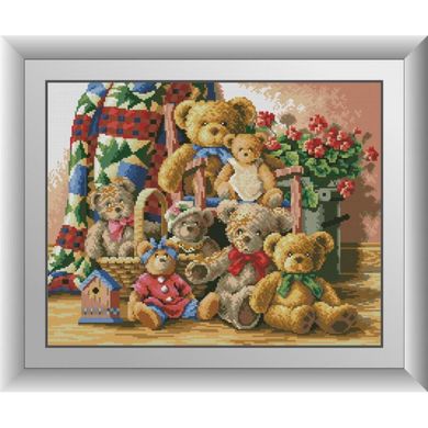Семья мишек. Dream Art (30508D) - Вышивка крестиком и бисером - Овца Рукодельница