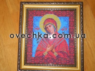 Богородица Семистрельная Света - Вышивка крестиком и бисером - Овца Рукодельница