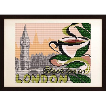 Схема на ткани для вышивания бисером ArtSolo ... на черный чай в Лондон VKA4401 - Вишивка хрестиком і бісером - Овечка Рукодільниця
