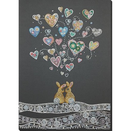 Влюбленные кролики Набор для вышивки бисером Абрис Арт AB-877 - Вышивка крестиком и бисером - Овца Рукодельница