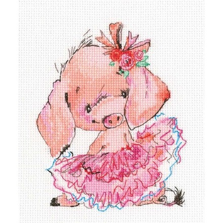 Розовая балерина. Набор для вышивания крестом. РТО RTO (C314) - Вышивка крестиком и бисером - Овца Рукодельница