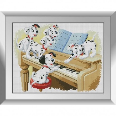 Далматинці на піаніно Набір алмазного живопису Dream Art 31883D - Вышивка крестиком и бисером - Овца Рукодельница