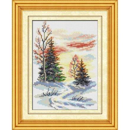 Зимний пейзаж. Dream Art (30187D) - Вышивка крестиком и бисером - Овца Рукодельница