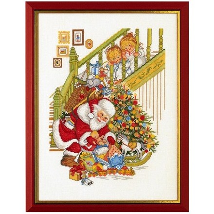 Санта Клаус та діти Набір для вишивання хрестиком Eva Rosenstand 12-985 - Вышивка крестиком и бисером - Овца Рукодельница