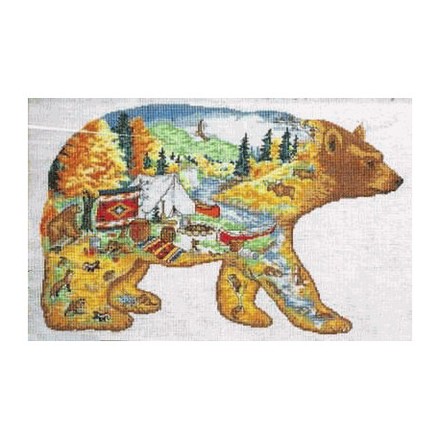 Набор для вышивания Design Works 2349 Bear Country - Вишивка хрестиком і бісером - Овечка Рукодільниця