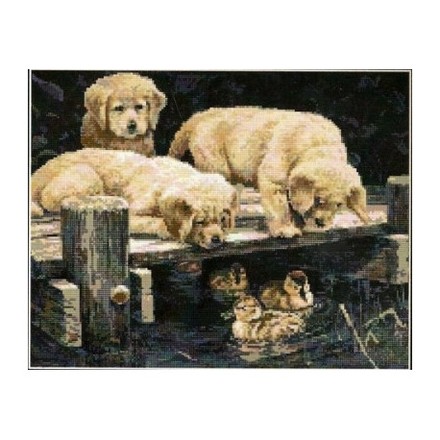 Набор для вышивания Kustom Krafts 98277 Шайка на причале - Вышивка крестиком и бисером - Овца Рукодельница