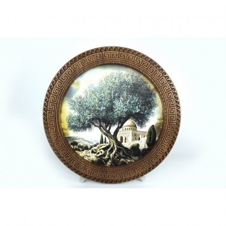 Етнічна Різьблена дерев'яна кругла рама ArtInspirate FR_10-B - Вышивка крестиком и бисером - Овца Рукодельница