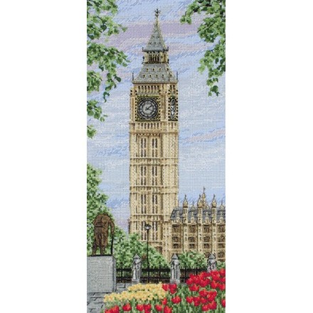 Набор для вышивания Anchor PCE0803 Westminster Clock / Вестминстерские Часы - Вышивка крестиком и бисером - Овца Рукодельница