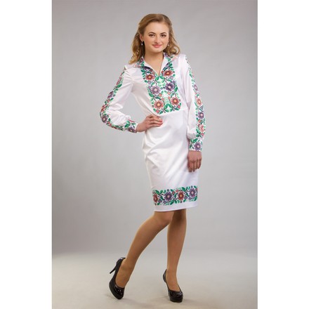 Заготовка жіночого плаття Буковинська сучасна для вишивки бісером ПЛ099кБнннн