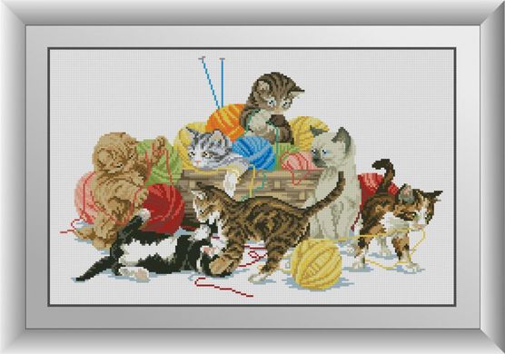 Помощники (котята). Набор алмазной живописи. Dream Art (30838D) - Вышивка крестиком и бисером - Овца Рукодельница