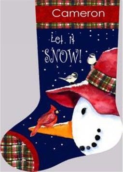 Набір для вишивання Dimensions 71-09149 Snowman Perch Stocking - Вишивка хрестиком і бісером - Овечка Рукодільниця