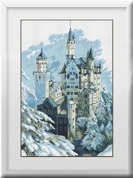 Набор для рисования камнями алмазная живопись Dream Art Зимний замок (квадратные, полная) 30129D - Вышивка крестиком и бисером - Овца Рукодельница