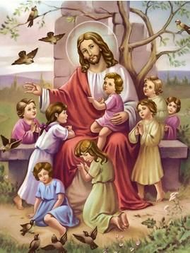 Вознесении Иисус благословляет детей. Набор для вышивки бисером. БС Солес (ІБД) - Вышивка крестиком и бисером - Овца Рукодельница