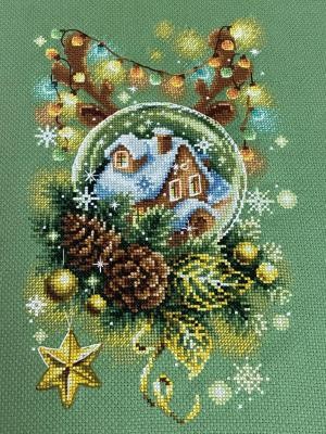 Вышитая крестом картина "Светлое рождество" - Вышивка крестиком и бисером - Овца Рукодельница