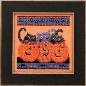 Тыквы и кошки. Набор для вышивания крестом. Mill Hill (DM303102) - Вышивка крестиком и бисером - Овца Рукодельница