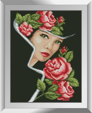 Портрет с розами. Набор алмазной живописи. Dream Art (31294D) - Вышивка крестиком и бисером - Овца Рукодельница