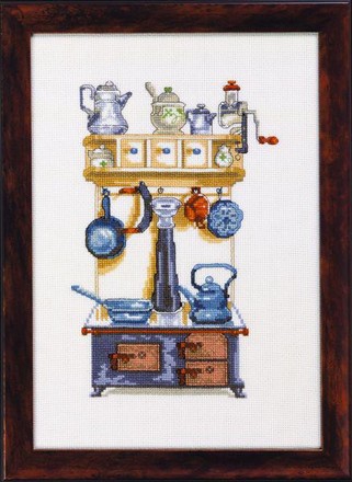 Кухонный Шкаф Серый. Набор для вышивания. Permin (12-2142) - Вышивка крестиком и бисером - Овца Рукодельница