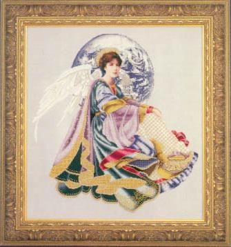 World peace angel Світовий Ангел Світу. Схеми вишивки хрестиком. Lavender Lace (LL51) - Вишивка хрестиком і бісером - Овечка Рукодільниця