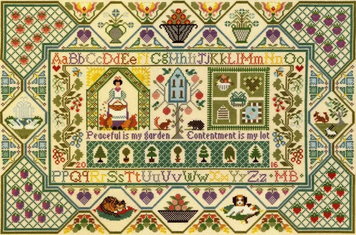 Набір для вишивання хрестиком Peaceful Garden Мирний сад Bothy Threads XS11 - Вишивка хрестиком і бісером - Овечка Рукодільниця