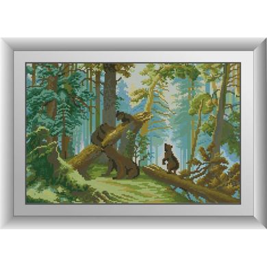 Ранок у сосновому лісі. Dream Art (30607D) - Вишивка хрестиком і бісером - Овечка Рукодільниця