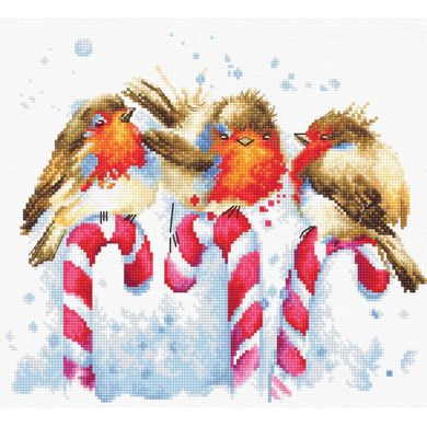 Різдвяні птахи. Набір для вишивання. Luca-S (B1154) - Вишивка хрестиком і бісером - Овечка Рукодільниця