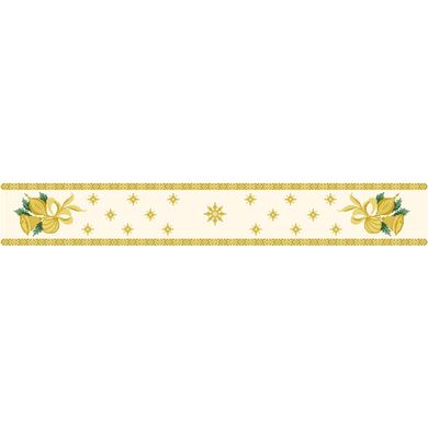 Схема Новогодняя скатерть-дорожка Колокольчики для вышивки бисером и нитками на немецкой ткани с водонепроницаемым покрытием. ТР151аМ9916 - Вышивка крестиком и бисером - Овца Рукодельница