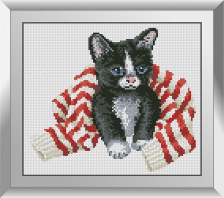 Котенок в свитере. Набор алмазной живописи. Dream Art (31411D) - Вышивка крестиком и бисером - Овца Рукодельница