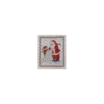 Набор для вышивания Anchor 08513 Santa Snowballs/Снежки Санты - Вишивка хрестиком і бісером - Овечка Рукодільниця