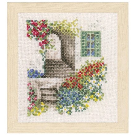 Набор для вышивания Lanarte PN-0162521 Аллея с цветами - Вишивка хрестиком і бісером - Овечка Рукодільниця