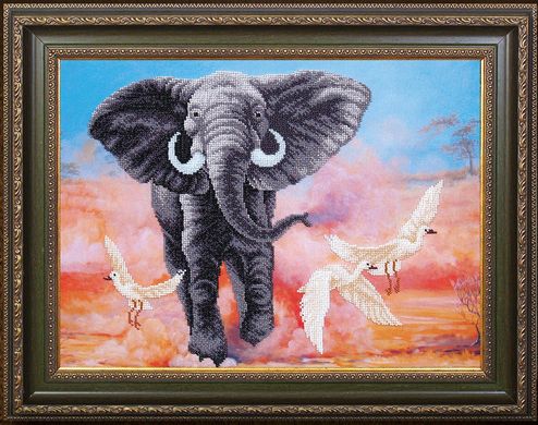 Африканский слон. Набор для вышивки бисером. Магия канвы (Б-293мк) - Вышивка крестиком и бисером - Овца Рукодельница