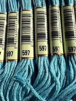 Муліне для вишивання AIRO №597 колір Turquoise/Бірюзовий 8м