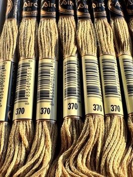 Муліне для вишивання AIRO №370 колір Mustard, Medium/Середній гірчичний 8м